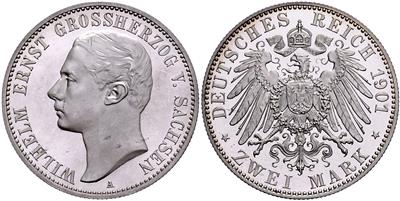 Sachsen- Weimar- Eisenach, Wilhelm Ernst 1901-1918 - Coins, medals and paper money