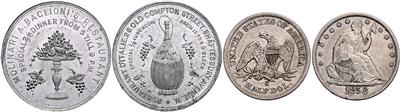 (ca. 23 Stk. davon 18 AR) u. a.BOLIVIEN - Mince, medaile a papírové peníze