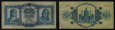 50 Schilling 1929 - Münzen, Medaillen und Papiergeld