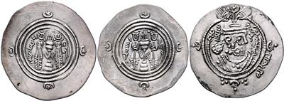 Arabo-Sasaniden- Münzstätte "DA" (Darabjird) - Coins, medals and paper money
