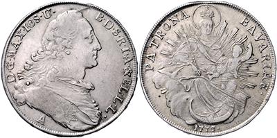 Bayern, Max Josef 1745-1777 - Monete, medaglie e cartamoneta