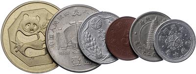 China - Mince, medaile a papírové peníze