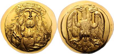 Ernst Fuchs 1930-2015, Jesus Christus, GOLD - Monete, medaglie e cartamoneta
