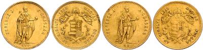 Franz Josef I. GOLD - Münzen, Medaillen und Papiergeld