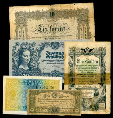 Internationales Papiergeld - Münzen, Medaillen und Papiergeld