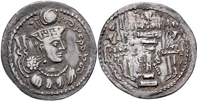 Iranische Hunnen, Kidariten Gruppe, Peroz ca. 395-425 - Coins, medals and paper money