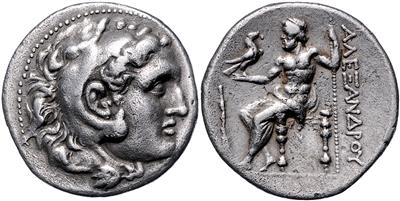 Könige von Makedonien, Alexander III. gen. der Große (336-323 v. C.), Nachfolger - Mince, medaile a papírové peníze