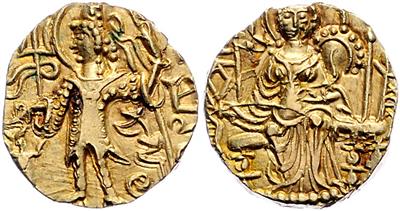 Kushan, Kipanada ca. 330-360 GOLD - Münzen, Medaillen und Papiergeld
