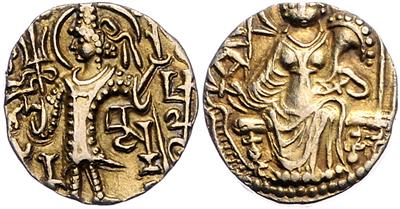 Kushan, Kipanada ca. 330-360 GOLD - Münzen, Medaillen und Papiergeld