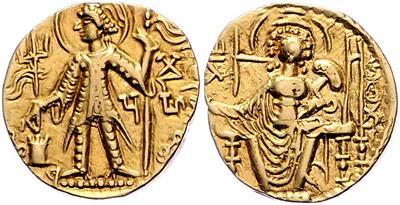 Kushan, Mahi ca. 320er GOLD - Münzen, Medaillen und Papiergeld