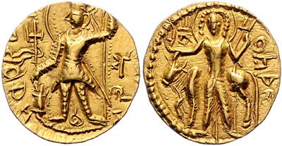 Kushan, Vasu ca. 260-300 GOLD - Münzen, Medaillen und Papiergeld