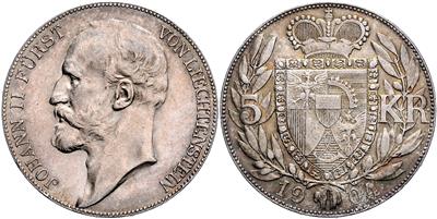 Liechtenstein - Münzen, Medaillen und Papiergeld