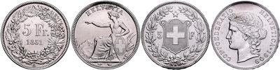 Schweiz - Coins, medals and paper money