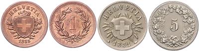 Schweiz - Mince, medaile a papírové peníze