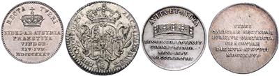 Zeit Maria Theresia bis Ferdinand I. - Mince, medaile a papírové peníze