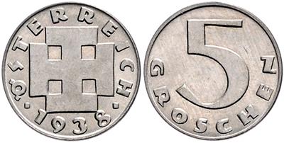 5 Groschen 1938. =2,97 g= (ger.) III - Münzen