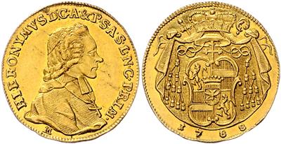 Hieronymus v. Colloredo GOLD - Münzen