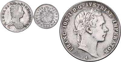 (ca. 179 Stk. Slg. in Album geordnet) Maria Theresia - Coins