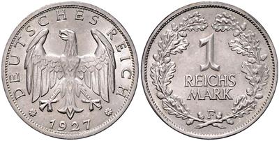 1 Mark und 1 Reichsmark - Münzen