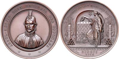 Auf die Opfer des Osmanischen Reiches in der Seeschlacht von Sinope am 30. November 1853 - Münzen