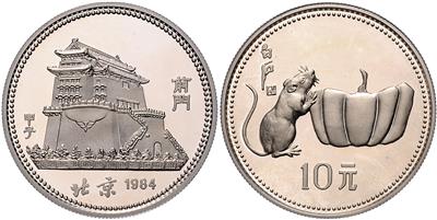 China, Volksrepublik- Jahr der Ratte 1984 - Mince