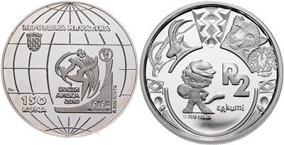 Fußball WM 2010 in Südafrika - Coins