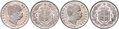 Italien, Umberto I. 1878-1900 - Coins