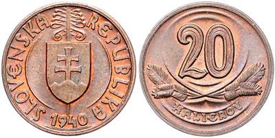 Probe 20 Halierov 1940 - Coins