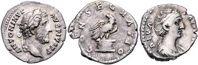 Römische Kaiserzeit, Antoninus Pius und Faustina I.138-161 - Münzen