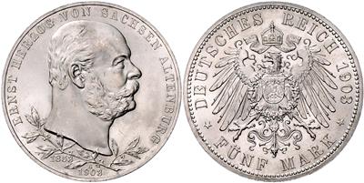 Sachsen- Altenburg, Ernst 1853-1908 - Coins