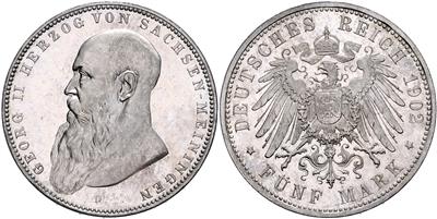 Sachsen- Meiningen, Georg II. Alfred 1866-1914 - Coins