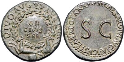 Tiberius 14-37 für Divus Augustus - Monete
