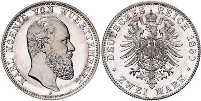 Württemberg, Karl 1864-1891 - Münzen