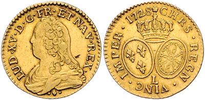 Louis XV. 1715-1774 GOLD - Mince a medaile