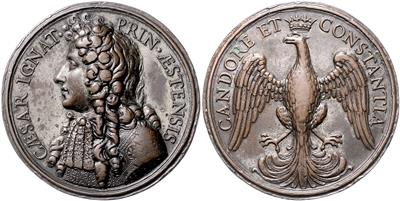 Modena, Caesar Ignatius Fürst von Este (geb. 1653 gest. 1713) - Coins and medals