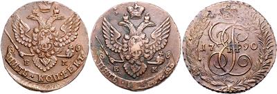 Russland, Katharina II. 1762-1796 - Monete e medaglie