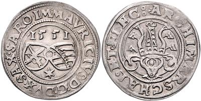 Sachsen A. L., Moritz 1547-1553 - Mince a medaile