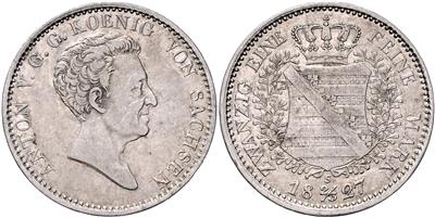 Sachsen, Anton 1827-1836 - Münzen und Medaillen