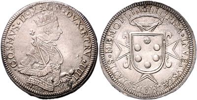 Toskana, Pisa. Cosimo II. de Medici 1608-1621 - Münzen und Medaillen