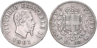 Vittorio Emanuele II. 1861-1878 - Mince a medaile