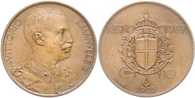 Vittorio Emanuele III. 1900-1946 - Coins and medals