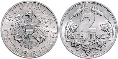 2 Schilling 1952 - Münzen und Medaillen