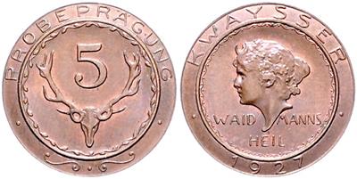 5 Einheiten Probeprägung - Münzen und Medaillen