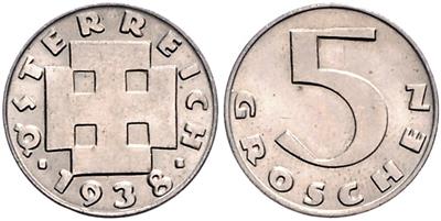 5 Groschen 1938 Wien - Coins and medals