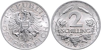 ALU 2 Schilling 1952 - Monete e medaglie