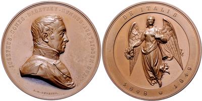FM Graf Radetzky von Radetz 1766-1858 - Münzen und Medaillen