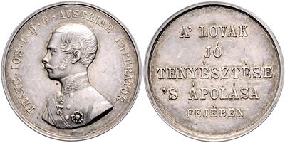 Franz Josef I. Prämien für Pferdezucht und Pferdepflege - Mince a medaile