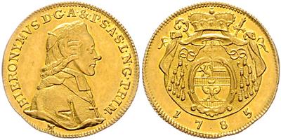 Hieronymus v. Colloredo GOLD - Münzen und Medaillen