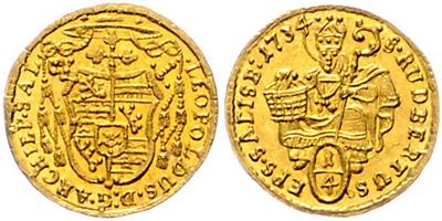 Leopold Anton Eleutherius v. Firmian, GOLD - Münzen und Medaillen