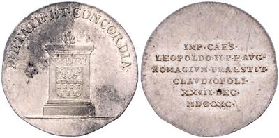 Leopold II. Silberjetons - Monete e medaglie
